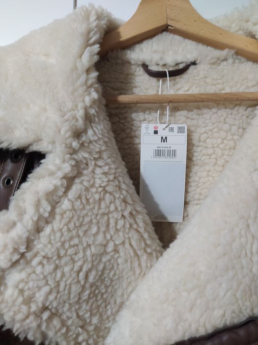 Kurtka ze sztucznym barankiem męska