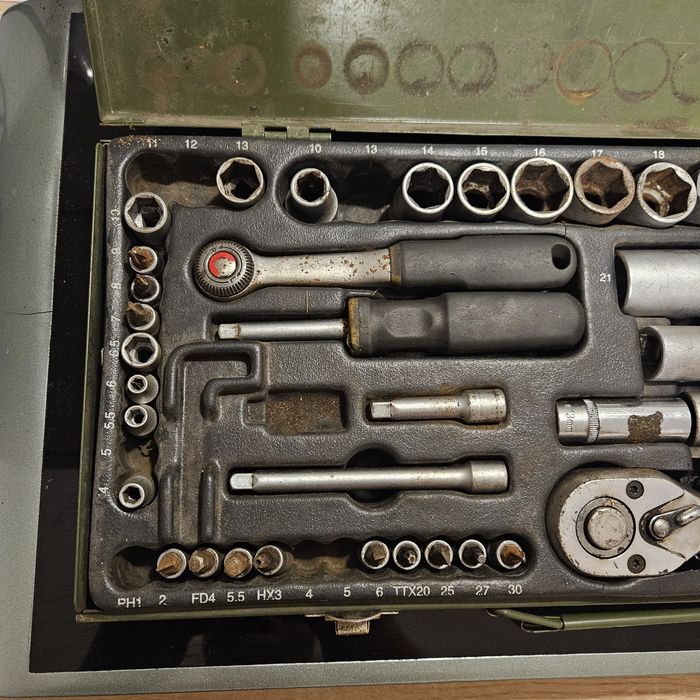 Zestaw  narzędziowy Proxxon 1/2" i 1/4" niekompletny