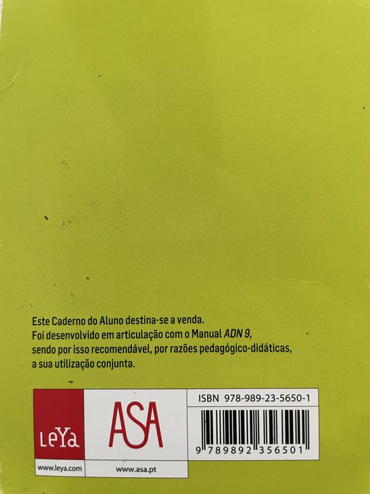 Caderno de fichas Ciências Naturais 9 ano