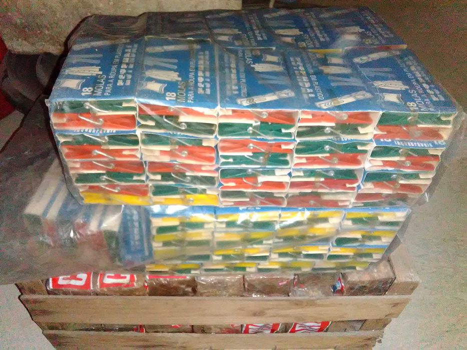 Molas de roupa - Conjunto de 18 unidades