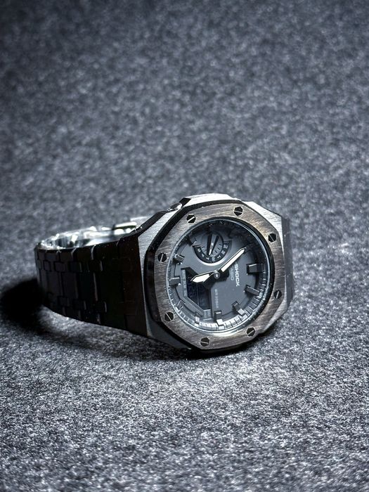 Casio G-Shock Mod Royal Oak Black Stainless Steel