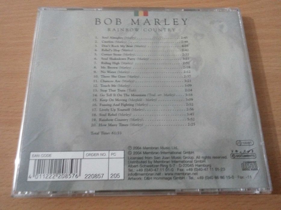 BOB MARLEY - Rainbow Country