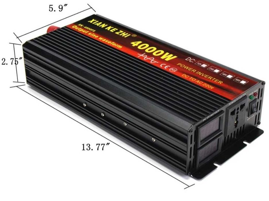 Inversor onda pura 2000 a 8000w. Disponíveis com e sem comando.