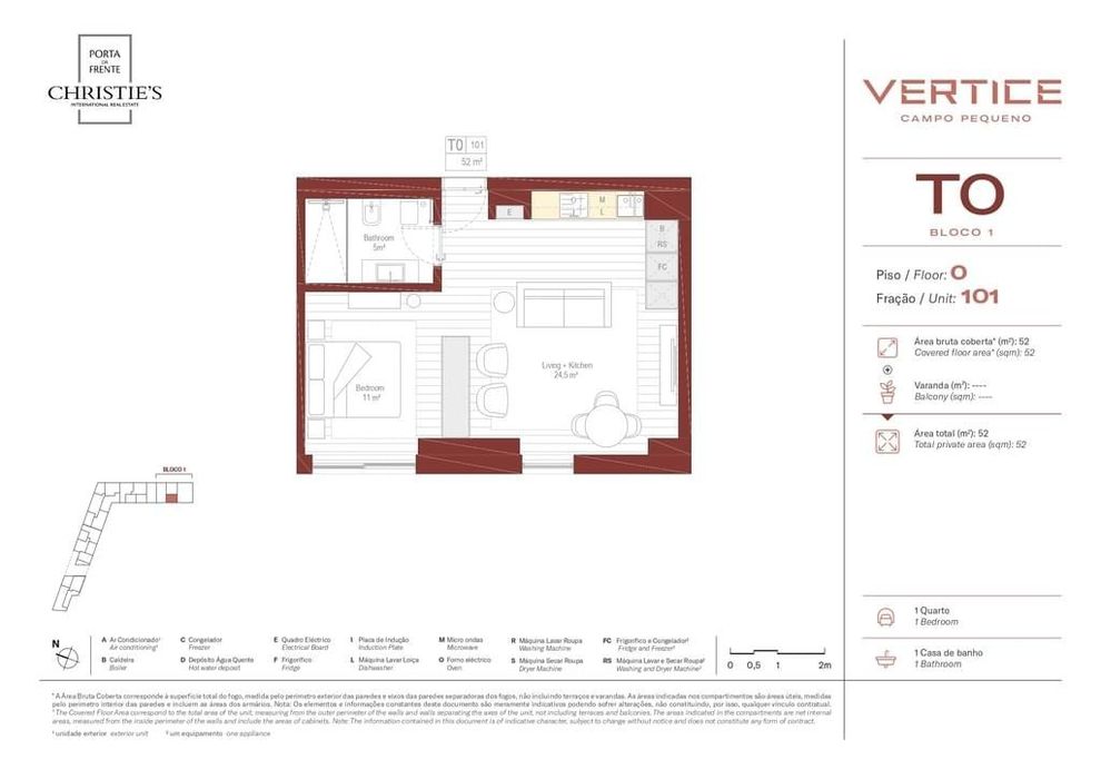 Apartamento T1 com vista, Campo Pequeno, Lisboa