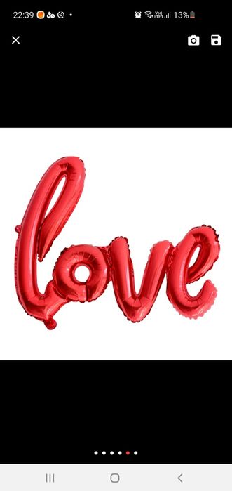 Akcesoria ślubne balon serce love kwiaty na auto