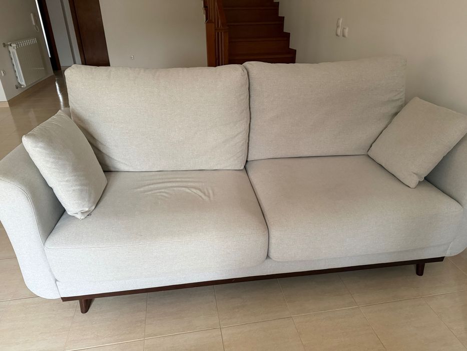 2 sofás como novos com tratamento anti manchas