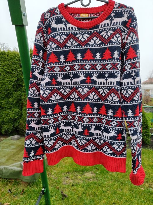 Sweter świąteczny męski