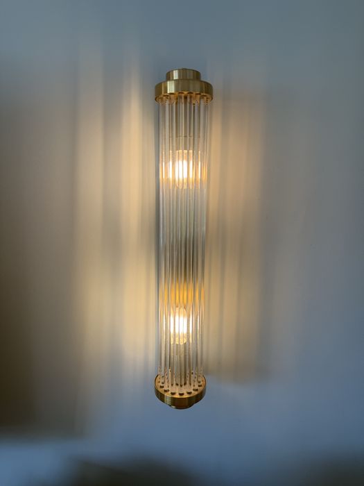 2x Lampa ścienna kinkiet kolumna modern glamour elegant money kryształ prism