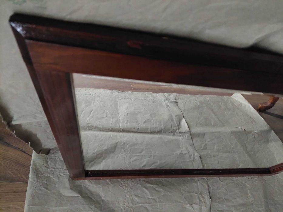 Espelho antigo em madeira 80/73 cm x 53 cm