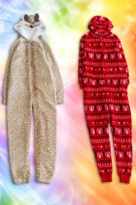 Primark розм. M флісовий кігурумі Оленятко та Новорічна. супер-тепла