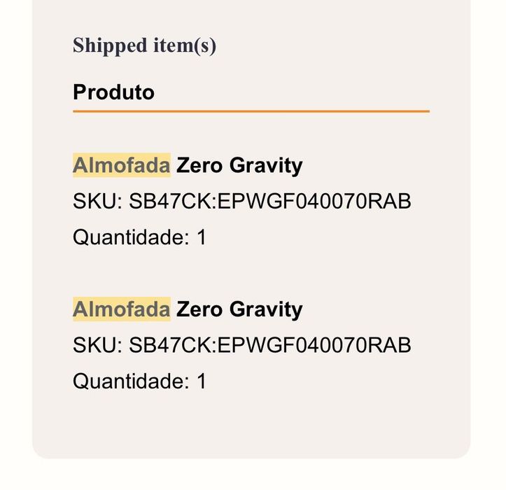 Almofadas Zero Gravity Emma