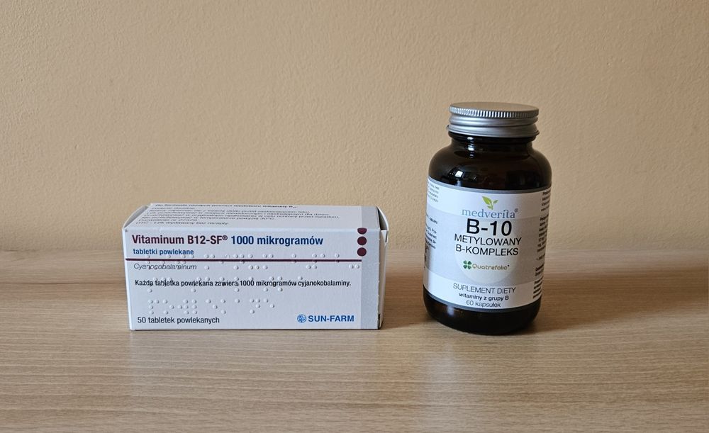Suplement diety B-10 i B-12 metylowany kompleks