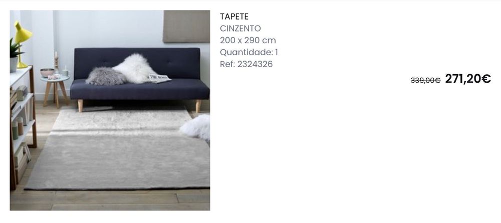 Tapete Cinzento La Redoute 200 x 290 cm