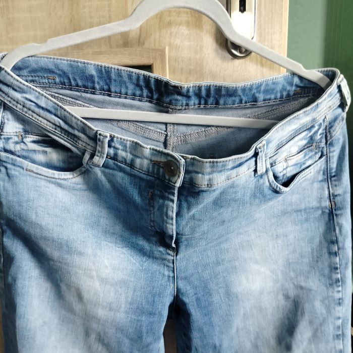 Spodnie jeans damskie niebieskie XXL