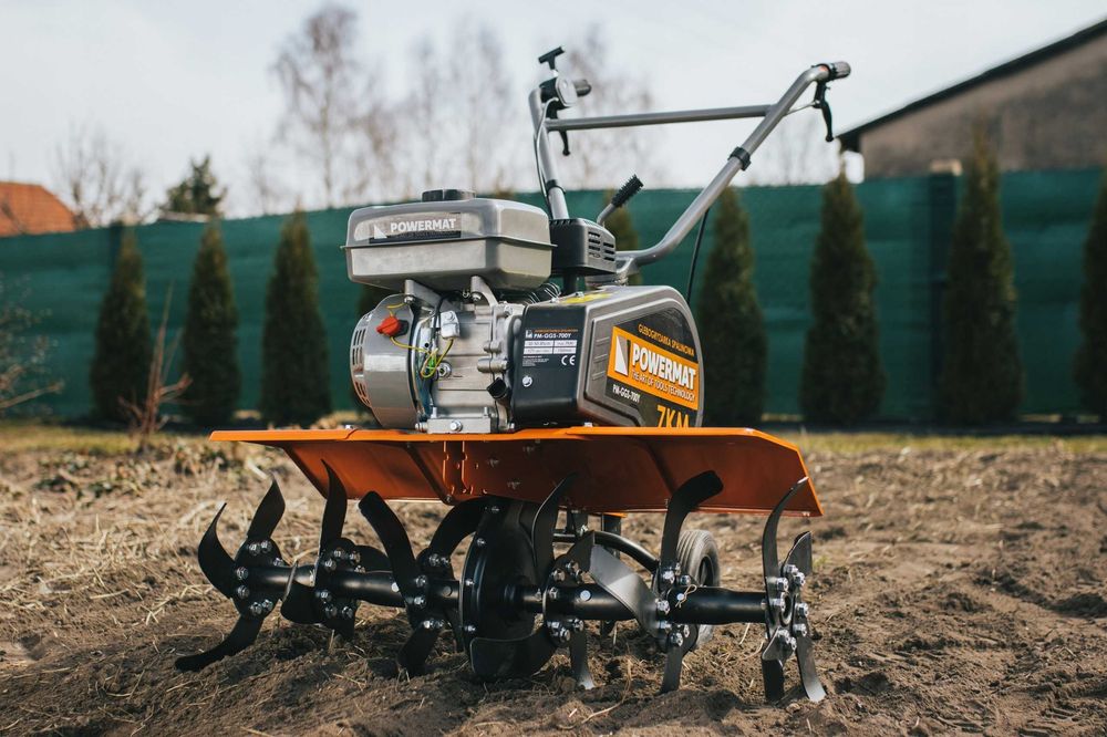 Glebogryzarka Spalinowa Kultywator DO GLEBY POWERMAT 7KM 85CM MODUŁY