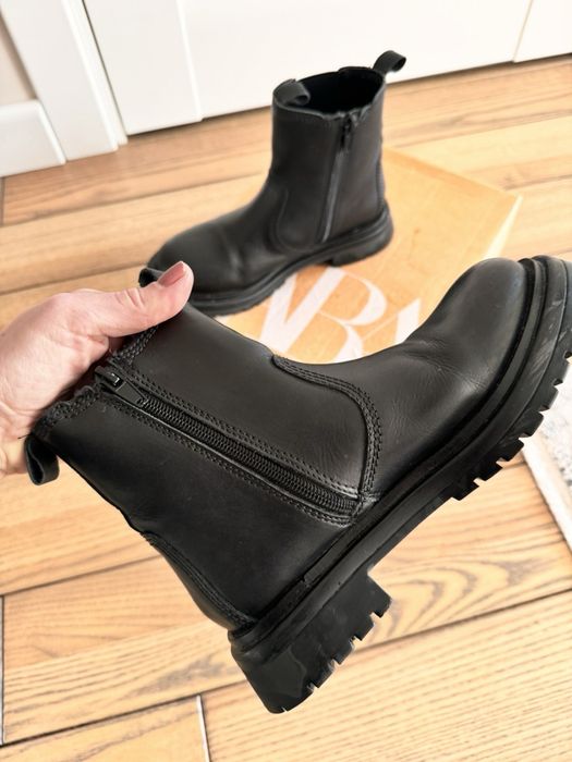 Чоботи дитячі Zara шкіряні