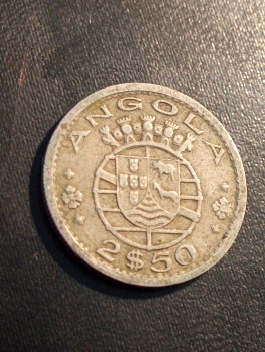 moeda de 2,5 escudos - Angola	1967	-Cupro Niquel - Bela MBC+*