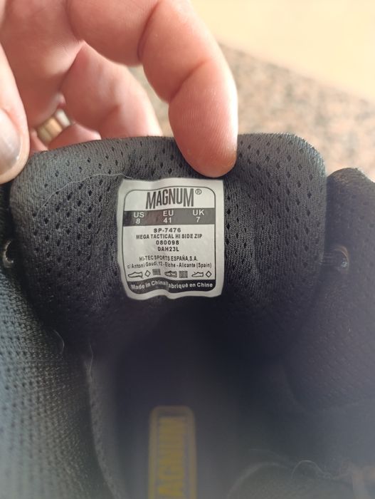 Botas Magnum Mega Tatical Hi c/ fecho zip lateral