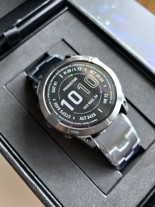 Zegarek Smartwatch Garmin Fenix 7X Titanium Solar Szafir