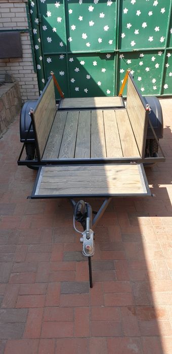 Мото авто прицеп  метал дерево нержавейка крепления