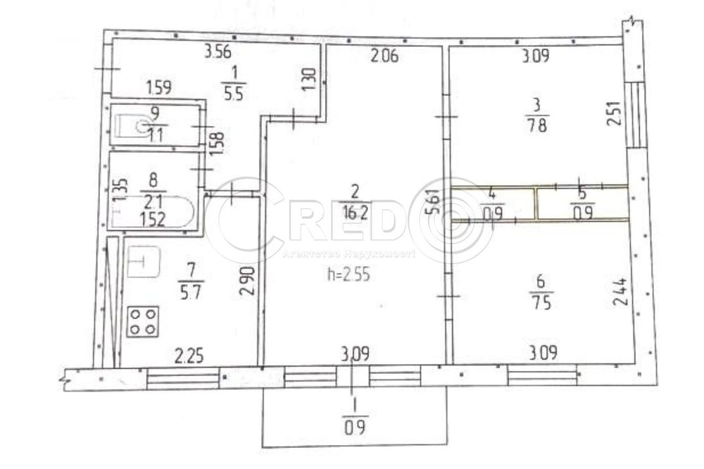 Продаж 3-кімнатної квартири, р-н "Новинка"