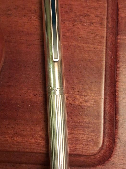 Caneta esferográfica S.T. Dupont prata 925
