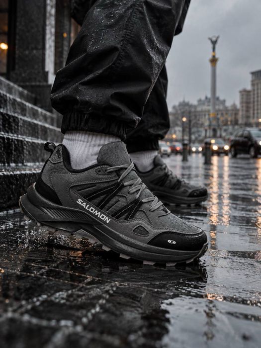 Мужские кроссовки Salomon Termo +10° -21° Gore-Tex WaterProof не промокают /Не скользят кросовки саломон серые водоотталкивающие красовки саламон