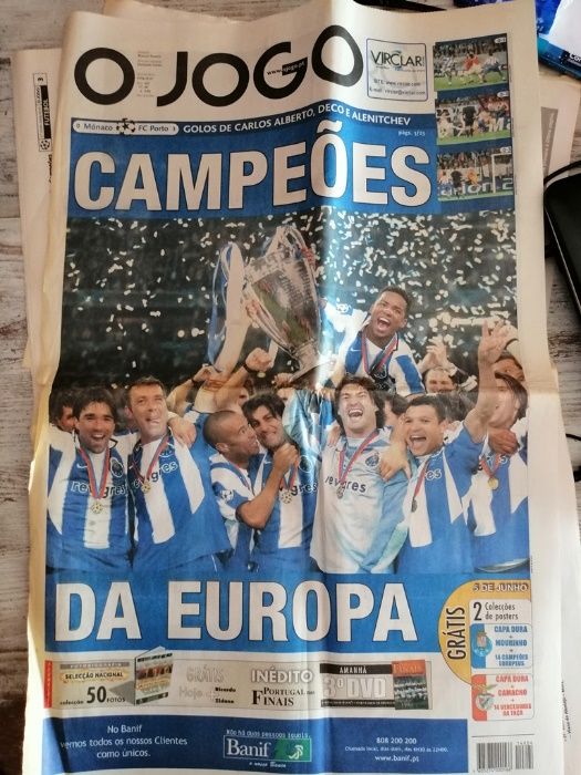 FC Porto - campeão europeu Jornal o jogo