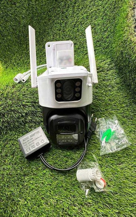 Камера IP Wi-Fi наружная 2 независимых объектива 6MP HD уличная ICSEE