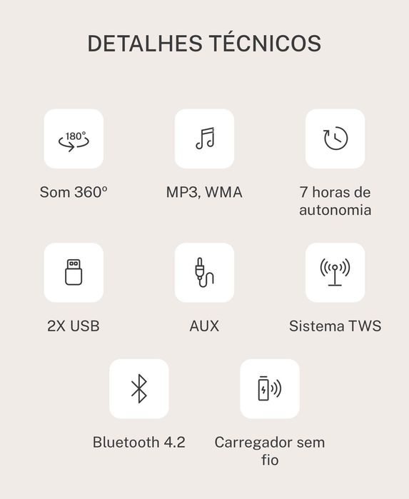 3 unidades de SPEAKER TABLE 360 | mesa altifalante