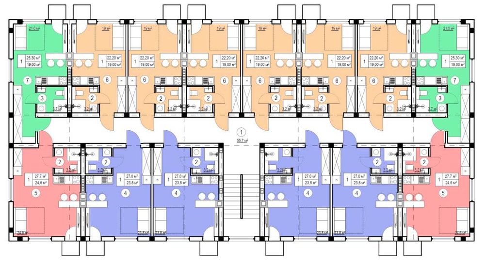 Квартира на 25,3 м2, 2 поверх, КБ "Моя Баварія"