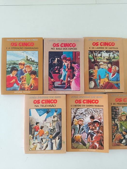 Conjunto de livros Os Cinco vintage