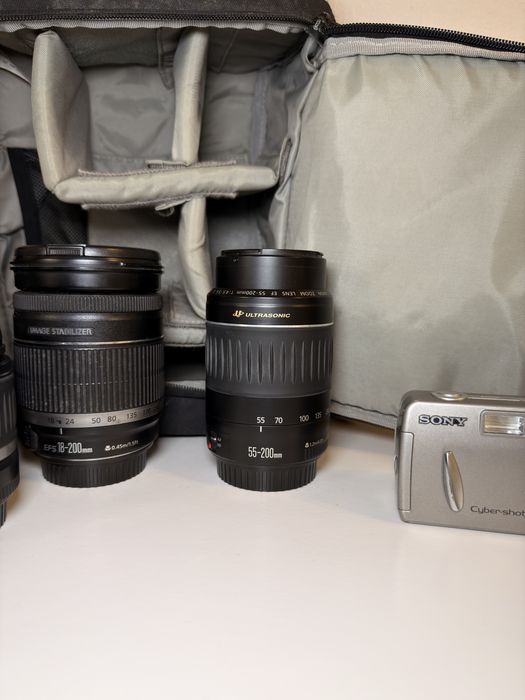 Conjunto de camera mais objetivas