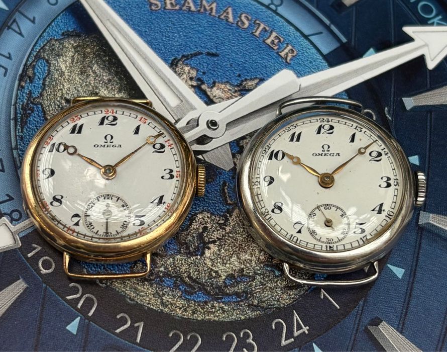 Zegarki Omega trench watch lata 20/30