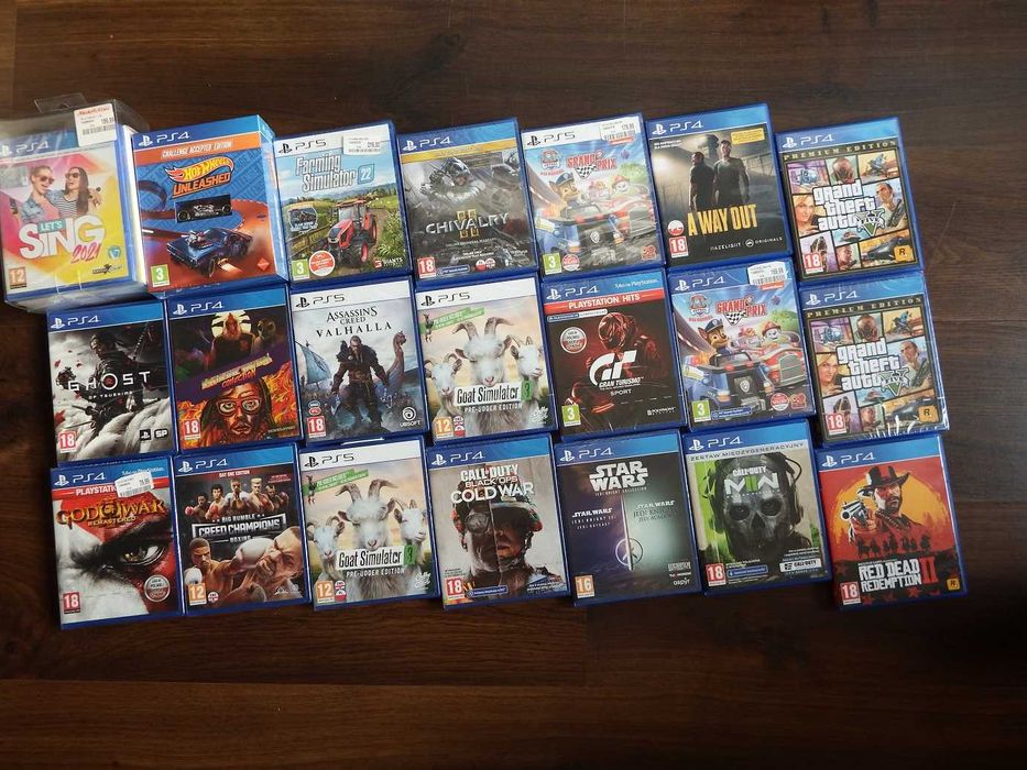 SPRZEDAM GRY PS4 PS5 Farming Gran Turismo GTA 5 Psi Patrol Valhalla