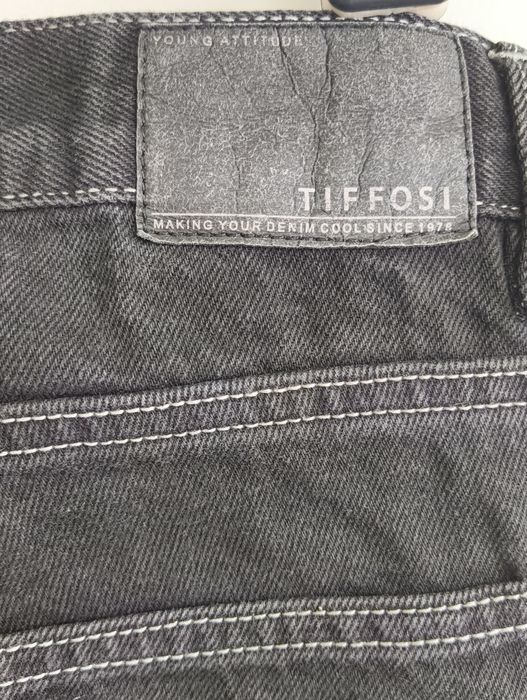 Calças de ganga pretas S/164cm Tiffosi
