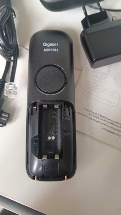 Telefon bezprzewodowy Gigaset AS690 bez pokrywy baterii