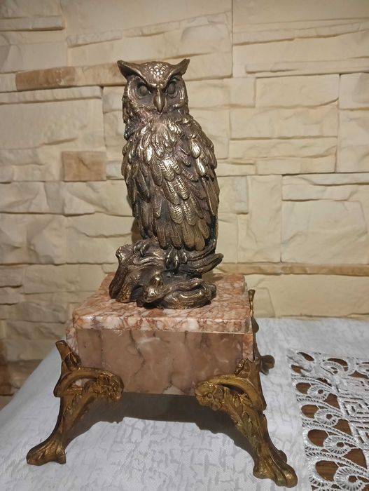 figurka sowa antyczna
