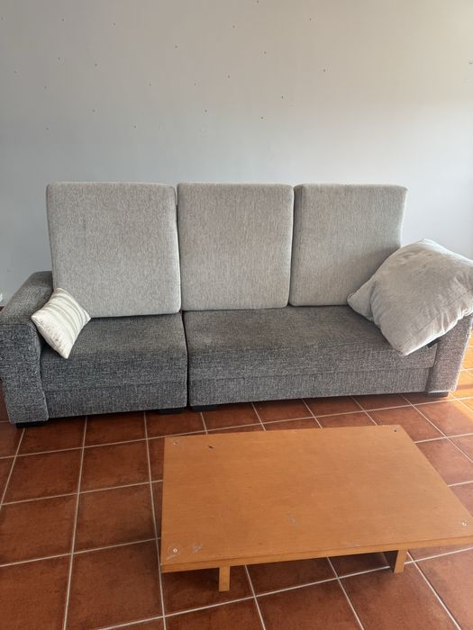 Sofa 3 lugares cinza