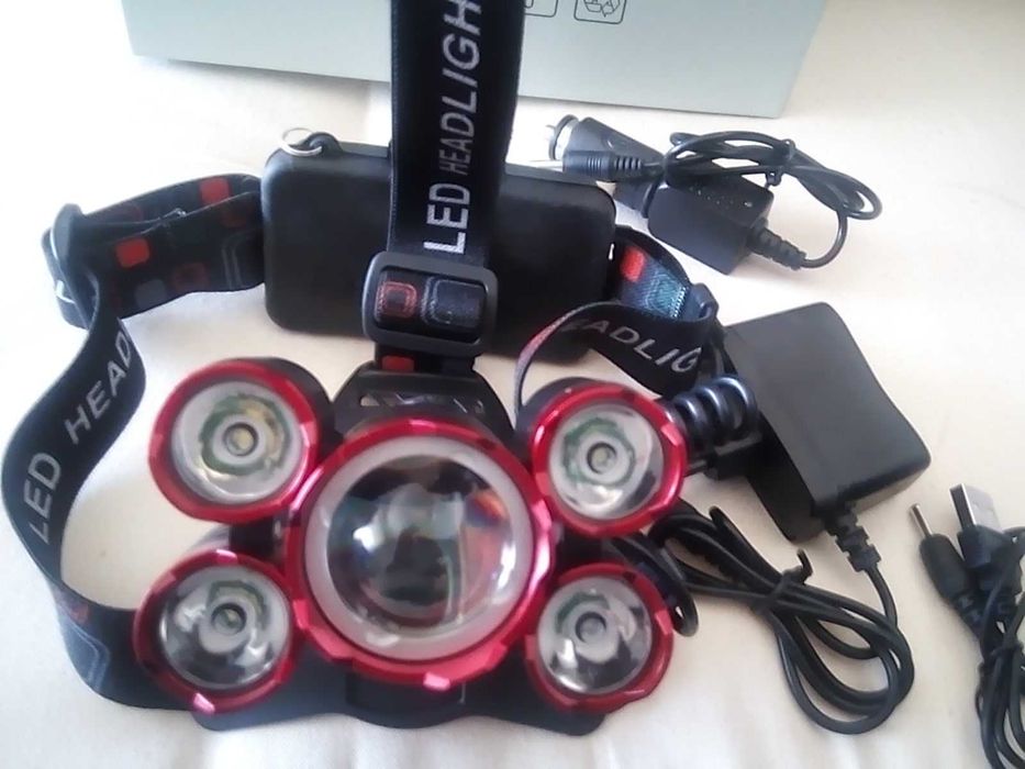 Lanterna Em aluminio lacado de led com bateria