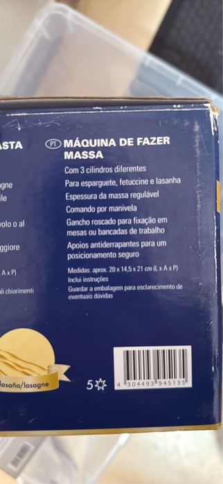 Máquina de fazer massa nova - Ernesto