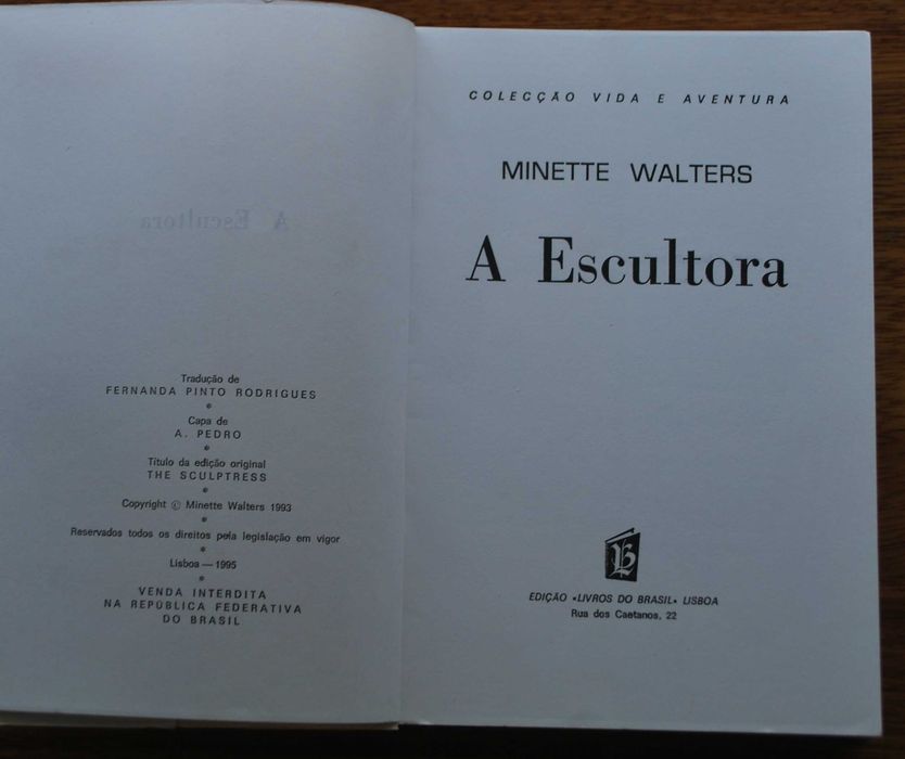 A Escultora de Minette Walters