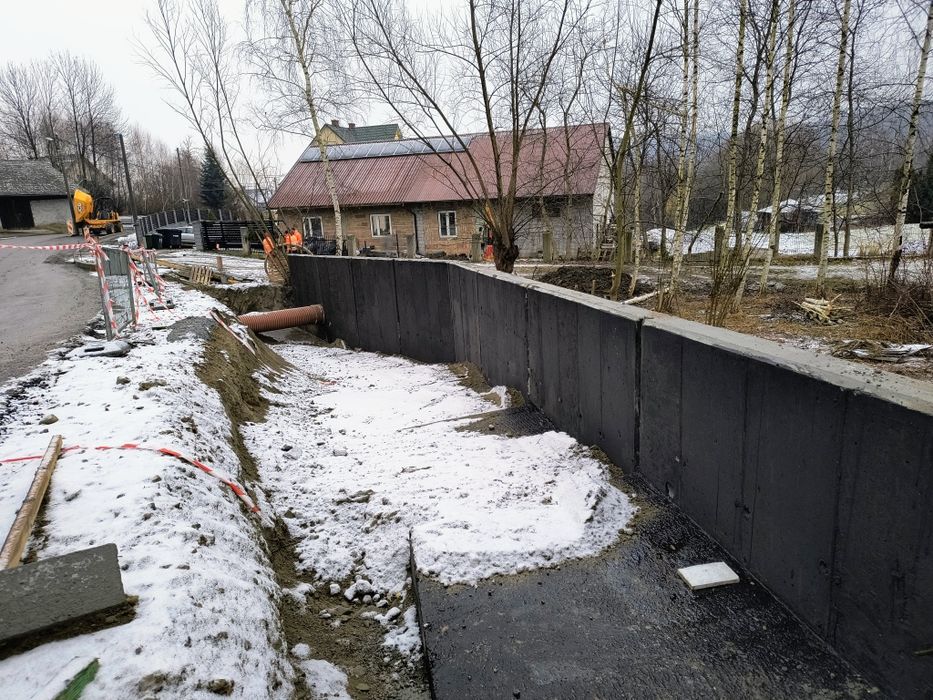 Mury oporowe mur oporowy fundamenty płyty fundamentowe garaże podziemn