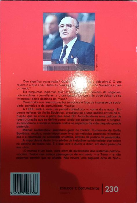 Livro "PERESTROIKA" de Mikhail Gorbatchov