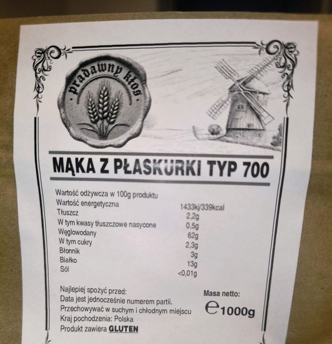 Mąka orkiszowa żytnia płaskurka samopsza