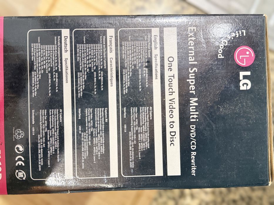 Gravador DVD Externo LG – Converte VHS e Vídeos Antigos para DVD (One Touch)