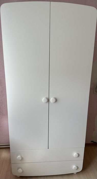 Шкаф дитячий білий меблі