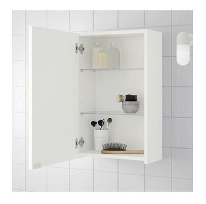 Armário de parede com porta de espelho 64x39x21cm