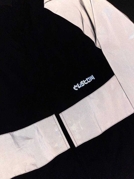 Вітрoвка чоловіча Athletic чорна/рефлективна Custom Wear