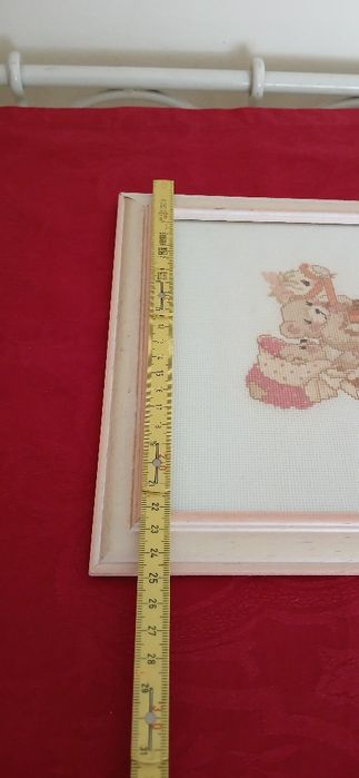 Quadro bordado a ponto cruz